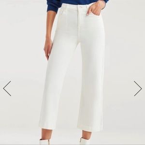 7 For All Mankind High Waist Cropped Wide Leg Jeans Size 27